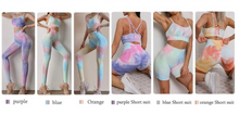 Load image into Gallery viewer, 2PC Tie Dye Seamless Women's Yoga Workout Matching Set