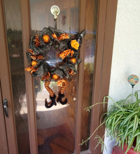 Load image into Gallery viewer, Halloween Autumn Wreath Decoration