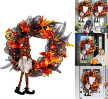 Load image into Gallery viewer, Halloween Autumn Wreath Decoration
