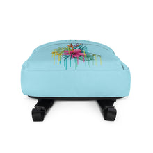 Load image into Gallery viewer, 'Light Blue Tropical Flower Hibiscus' Backpack