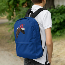 Load image into Gallery viewer, ‘American Eagle USA Flag’ Blue Backpack