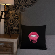 Load image into Gallery viewer, 'I Love You Lips & Unicorn' Basic Pillow