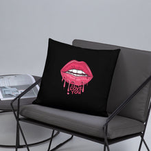 Load image into Gallery viewer, 'I Love You Lips & Unicorn' Basic Pillow