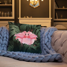 Load image into Gallery viewer, 'Flamingo Mingle' Basic Pillow