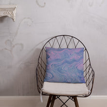 Load image into Gallery viewer, 'Pink & Blue Swirl' Basic Pillow