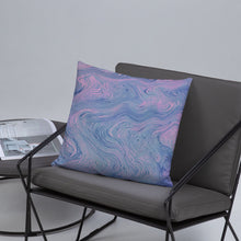 Load image into Gallery viewer, 'Pink & Blue Swirl' Basic Pillow