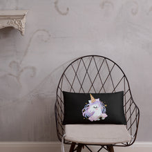 Load image into Gallery viewer, 'I Love You Lips & Unicorn' Basic Pillow