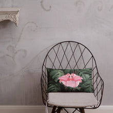 Load image into Gallery viewer, 'Flamingo Mingle' Basic Pillow