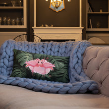 Load image into Gallery viewer, 'Flamingo Mingle' Basic Pillow