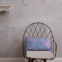 Load image into Gallery viewer, 'Pink & Blue Swirl' Basic Pillow