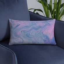 Load image into Gallery viewer, 'Pink & Blue Swirl' Basic Pillow
