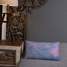 Load image into Gallery viewer, 'Pink & Blue Swirl' Basic Pillow