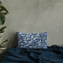 Load image into Gallery viewer, 'Blue Glitter Confetti Print' Basic Pillow