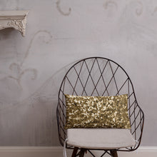 Load image into Gallery viewer, 'Gold Glitter Confetti Print' Basic Pillow
