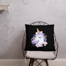 Load image into Gallery viewer, 'I Love You Lips & Unicorn' Basic Pillow