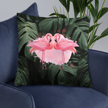 Load image into Gallery viewer, 'Flamingo Mingle' Basic Pillow