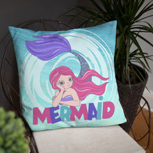 Load image into Gallery viewer, 'Under The Sea Mermaid' Basic Pillow