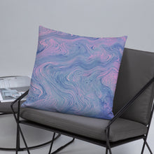Load image into Gallery viewer, 'Pink & Blue Swirl' Basic Pillow