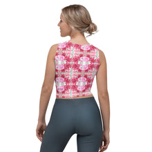 Load image into Gallery viewer, 'Pink Flower Power' Crop Top