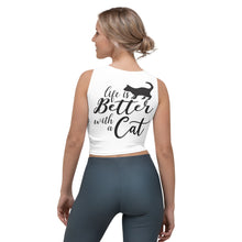 Load image into Gallery viewer, 'Are You Kitten Me? Life Is Better With A Cat' Crop Top