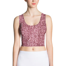 Load image into Gallery viewer, 'Pink Sparkle Glitter Print' Crop Top