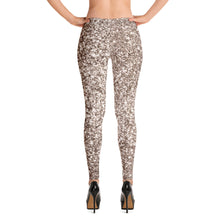 Load image into Gallery viewer, 'Gold Glitter Print' Adult Leggings