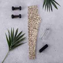 Load image into Gallery viewer, 'Gold Glitter Print' Adult Leggings