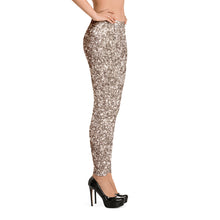 Load image into Gallery viewer, 'Gold Glitter Print' Adult Leggings