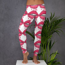 Load image into Gallery viewer, 'I Love You Kiss Lips' Adult Leggings