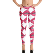 Load image into Gallery viewer, 'I Love You Kiss Lips' Adult Leggings