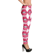 Load image into Gallery viewer, 'I Love You Kiss Lips' Adult Leggings
