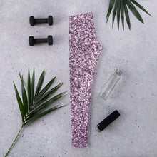 Load image into Gallery viewer, 'Purple Sparkle Glitter Print' Adult Leggings