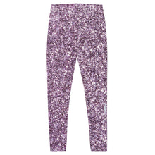 Load image into Gallery viewer, 'Purple Sparkle Glitter Print' Adult Leggings