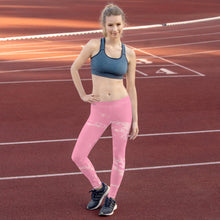 Load image into Gallery viewer, 'Pastel Pink Marble' Adult Leggings