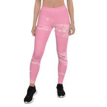 Load image into Gallery viewer, 'Pastel Pink Marble' Adult Leggings