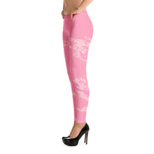 Load image into Gallery viewer, 'Pastel Pink Marble' Adult Leggings