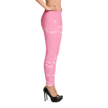 Load image into Gallery viewer, 'Pastel Pink Marble' Adult Leggings