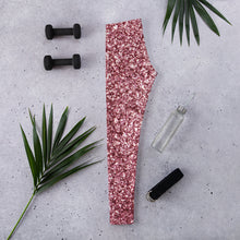 Load image into Gallery viewer, 'Pink Glitter Sparkle Print' Adult Leggings