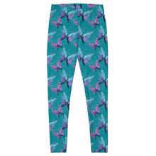 Load image into Gallery viewer, 'Aqua Butterfly' Adult Leggings