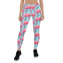 Load image into Gallery viewer, 'Pink Flamingo' Adult Leggings