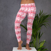 Load image into Gallery viewer, 'Pink Flamingo Crush' Adult Leggings