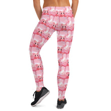 Load image into Gallery viewer, 'Pink Flamingo Crush' Adult Leggings
