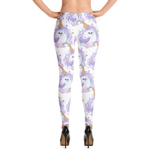 Load image into Gallery viewer, 'Pretty Pastel Rainbow Unicorn' Adult Leggings