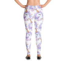 Load image into Gallery viewer, 'Pretty Pastel Rainbow Unicorn' Adult Leggings