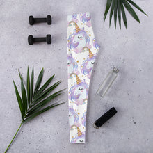 Load image into Gallery viewer, 'Pretty Pastel Rainbow Unicorn' Adult Leggings
