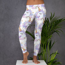 Load image into Gallery viewer, 'Pretty Pastel Rainbow Unicorn' Adult Leggings