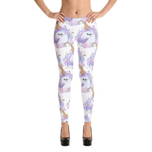 Load image into Gallery viewer, 'Pretty Pastel Rainbow Unicorn' Adult Leggings