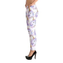 Load image into Gallery viewer, 'Pretty Pastel Rainbow Unicorn' Adult Leggings