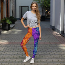 Load image into Gallery viewer, 'Rainbow Smoke Chakra' Adult Leggings