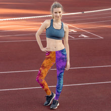 Load image into Gallery viewer, 'Rainbow Smoke Chakra' Adult Leggings
